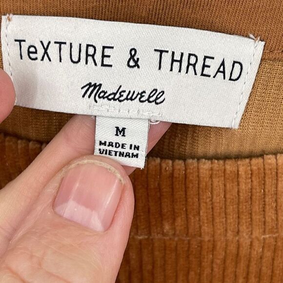 Texture & Thread Corduroy Swing Top Sz M - Picture 3 of 6